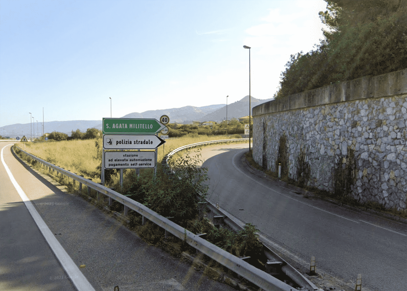 Autostrada A20, chiusa per due giorni la tratta tra Sant’Agata Militello e Rocca di Caprileone