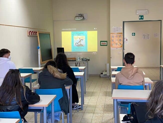 Padre Salvatore Resca ospite dell’I.I.S. “Concetto Marchesi” di Mascalucia per parlare di libertà