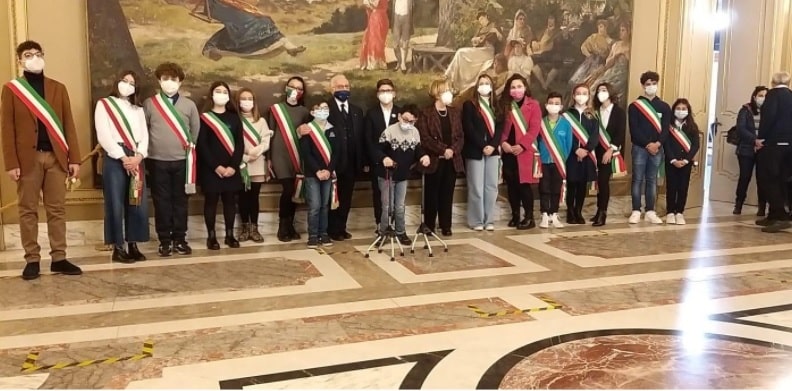 “Mediterraneo frontiera di pace”, delegazione Ragazzi Sindaci della Sicilia presente a Firenze