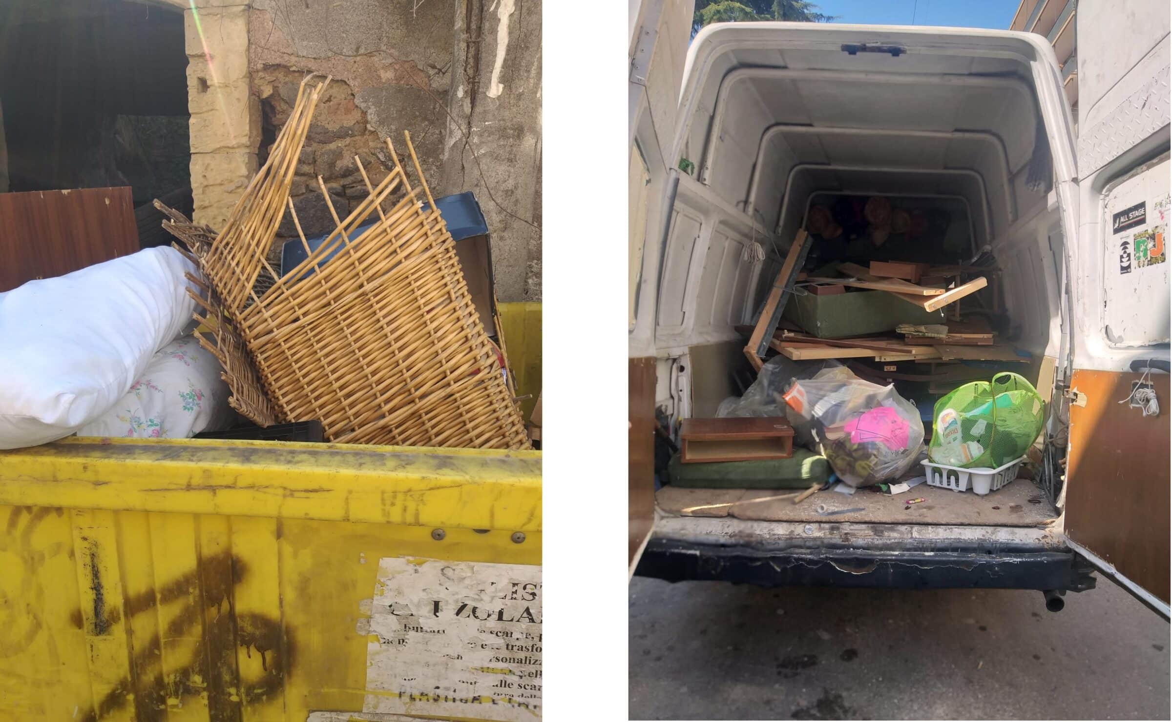 Ennesimo atto di inciviltà a Catania, 34enne “svuota” furgone pieno di rifiuti speciali nei cassonetti urbani