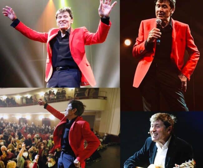 Gianni Morandi si esibisce sotto l’albero Falcone, il suo omaggio in memoria del magistrato