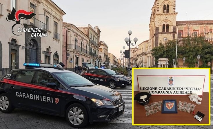 Pusher “impegnato” nelle consegne viene beccato dai carabinieri: 21enne tradito dalla sua insofferenza