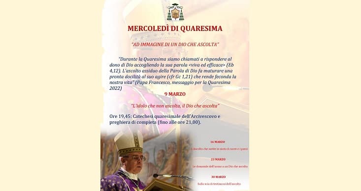 Da oggi i mercoledì di Quaresima con S.E. Mons. Luigi Renna nella Basilica Cattedrale di Catania – PROGRAMMA