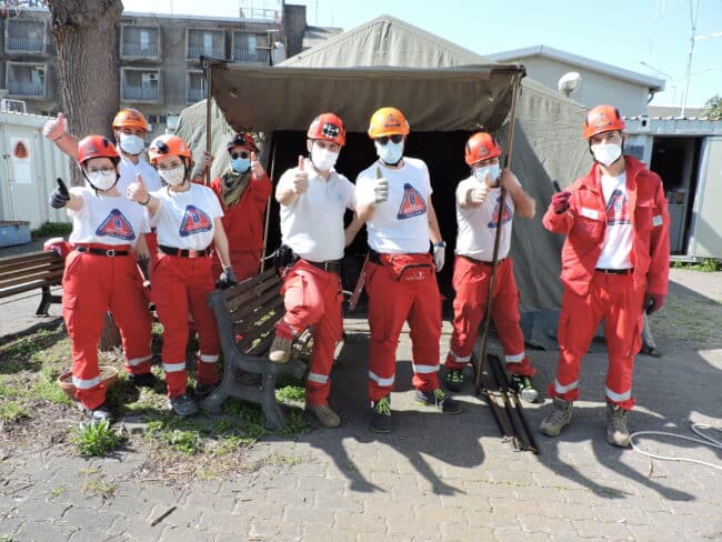 Allestimento mini campo di Protezione civile a Catania: corretta informazione e prevenzione dei rischi