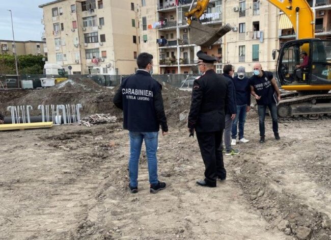 Controlli ai cantieri edili nel Palermitano: 10 denunce, 2 lavoratori in nero e 6 sospensioni attività