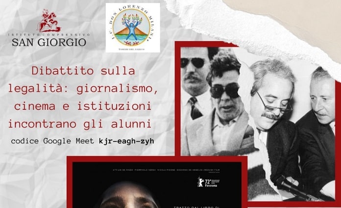All’I.C. “San Giorgio” di Catania “Dibattito sulla legalità: giornalismo, cinema e istituzioni incontrano gli alunni”