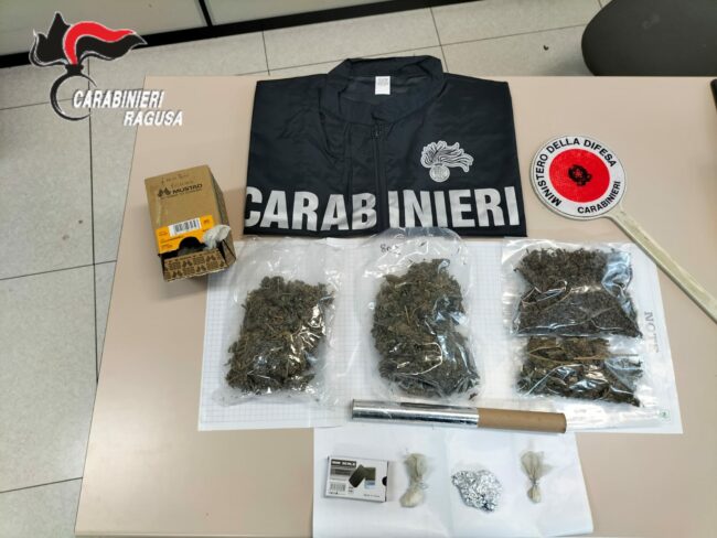 Traffico di sostanze stupefacenti e furto di luce, due arresti a Modica