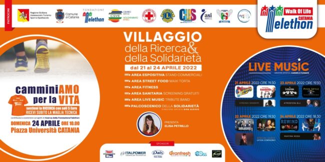 Torna la “Walk of life” a Catania: parte la raccolta fondi promossa da Telethon