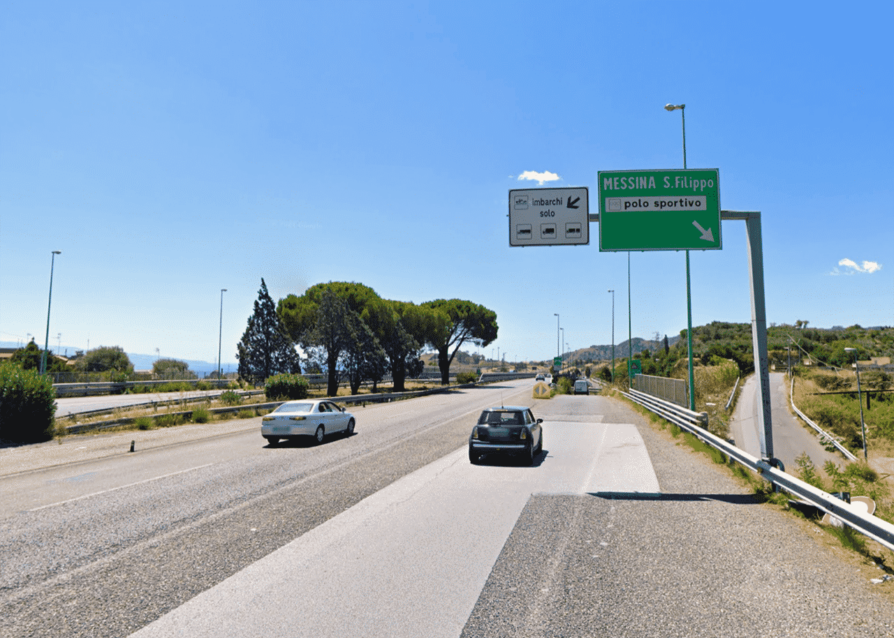 Tangenziale di Messina, chiude l’uscita S. Filippo in direzione della A20 per lavori in corso