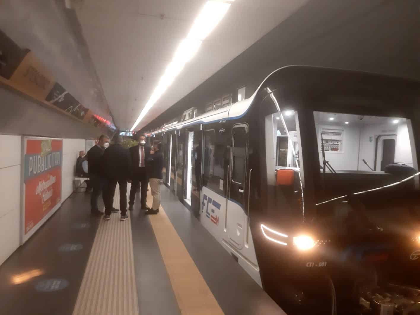 Metropolitana di Catania, inaugurato oggi il primo nuovo treno di ultima generazione