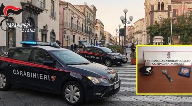 Calci e mazzola da muratore in mano per rapinarla, paura nel Catanese: arrestato 50enne di Aci Castello