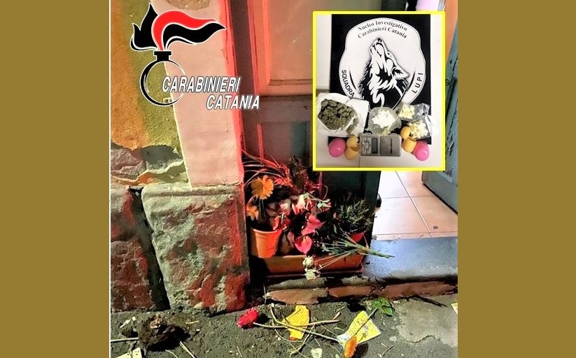 Catania, usa la fioriera per il deposito della droga e effettua consegne anche a domicilio: arrestato 49enne
