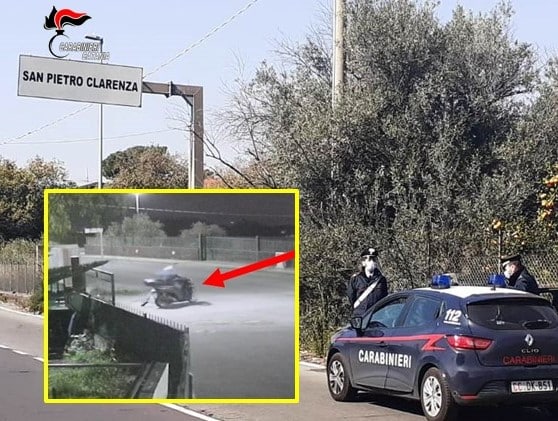 Ruba uno scooter nel Catanese ma viene beccato tramite le telecamere: denunciato dai carabinieri