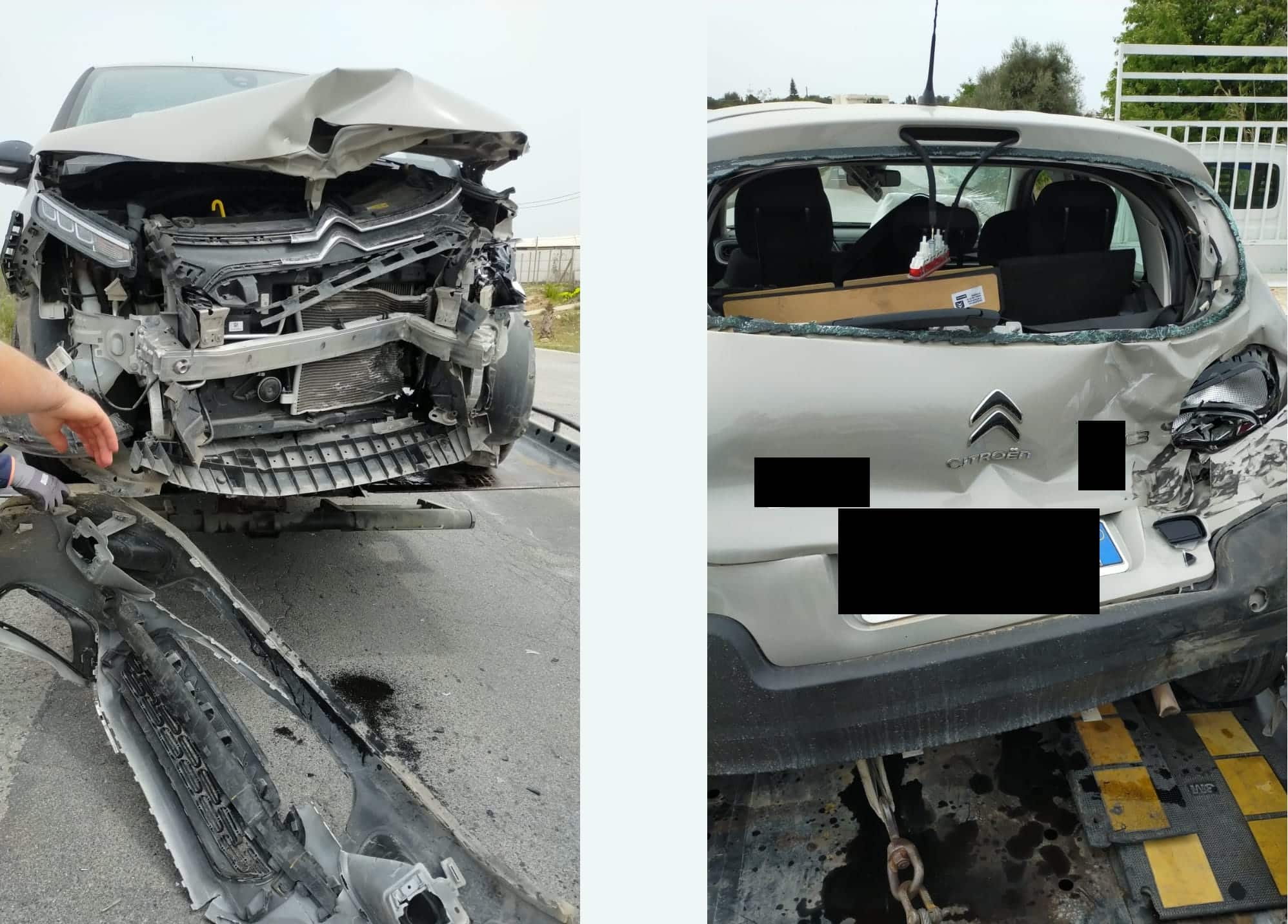 Maxi e violento scontro a catena lungo la SP 16: veicoli completamente distrutti, 4 feriti – FOTO