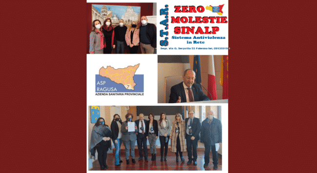 Firmato con l’Asp il Protocollo d’Intesa per la costituzione della Rete antiviolenza ZeroMolestie Sinalp