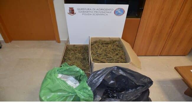 Lavoro “no-stop” per la polizia di Agrigento, trovate munizioni e droga: il resoconto degli interventi