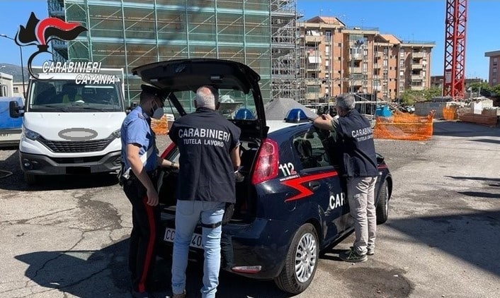 Ancora controlli nei cantieri edili del Catanese, denunciati due soggetti per mancata sicurezza sul lavoro