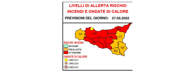 Meteo, allerta rosa per rischio incendi domani in Sicilia, 90 droni operativi per scrutare il territorio