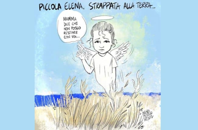“Dormi nica, non ti scantari, ca’ nenti chiù ti po’ tuccari”: il ricordo della piccola Elena tra poesia e disegno