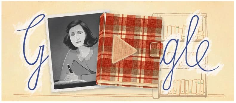 Google dedica Doodle ad Anna Frank: il 25 giugno 1947 venne pubblicato il suo celebre diario