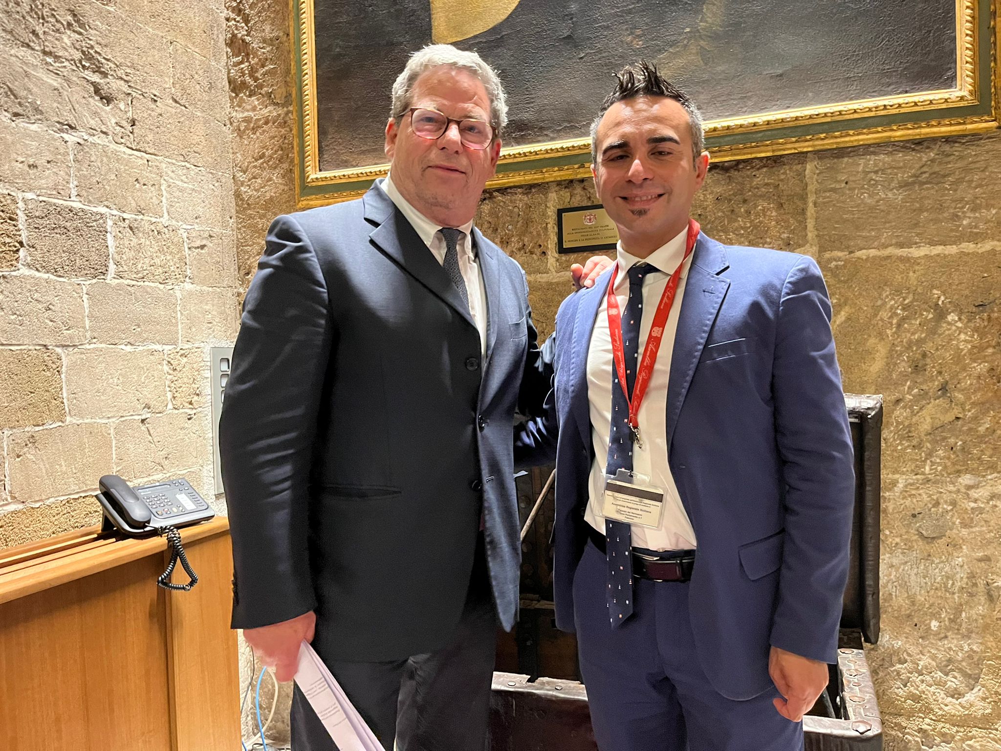 Il presidente dell’ARS Micciché riceve a Palazzo Reale il neo sindaco di Lampedusa Filippo Mannino