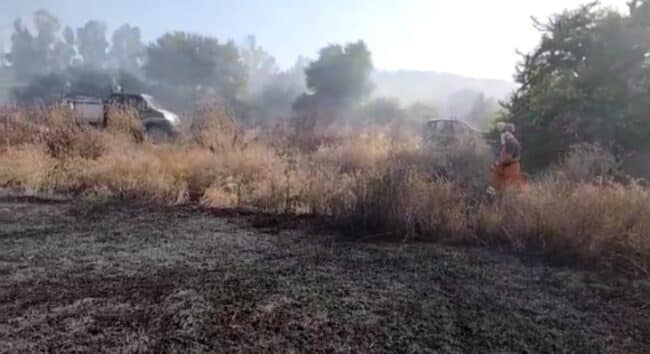 Fiamme e fumo sulla SS 114, a rischio Oasi del Simeto per un incendio doloso – FOTO e VIDEO