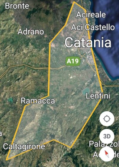 Mappa Protezione civile Catania