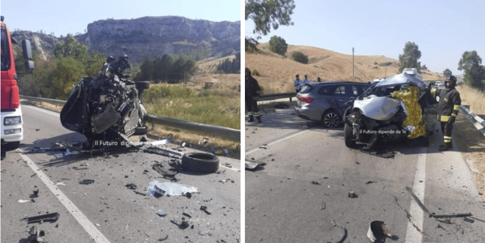 Tragico incidente sulla Palermo-Sciacca: tre auto coinvolte, un morto e due feriti