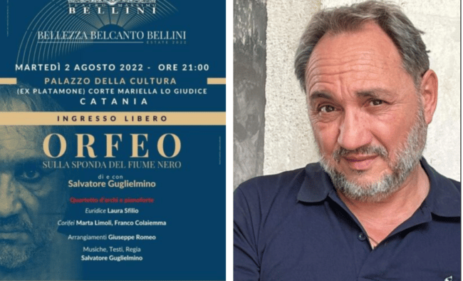 Salvatore Guglielmino per il Teatro Massimo Bellini mette in scena il mito di “Orfeo sulla sponda del fiume nero”
