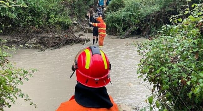 Cinque scout bloccati da una frana: soccorsi dai volontari della Protezione civile