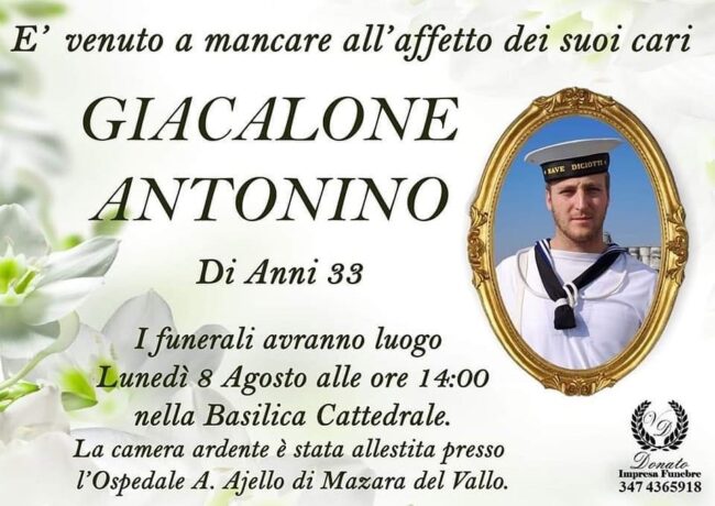 Malore improvviso per il sottocapo della Guardia Costiera di Mazara del Vallo: era definito il “gigante buono”