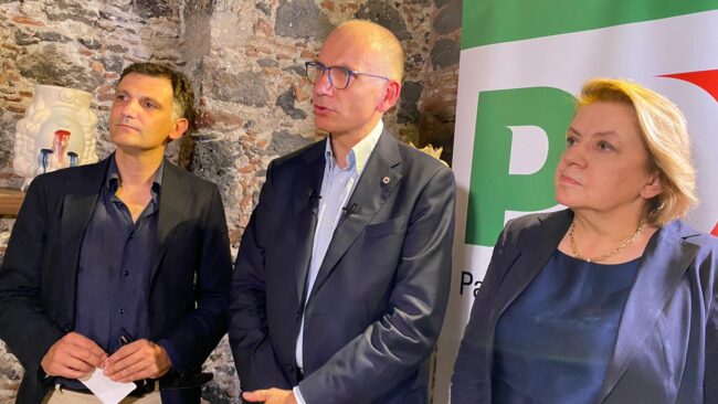 Enrico Letta in Sicilia per sostenere la Chinnici alla Regione: “Ci rivolgiamo a indecisi e giovani”