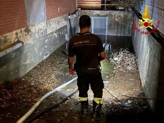 Problemi per il maltempo a Trapani: tanti gli interventi dei vigili del fuoco