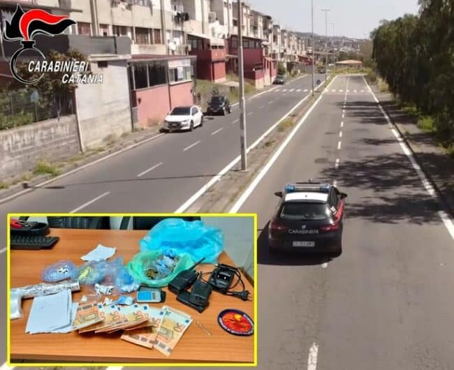 Pregiudicato catanese lancia dalla finestra droga per non farsi arrestare: tentativo fallito, portato in carcere