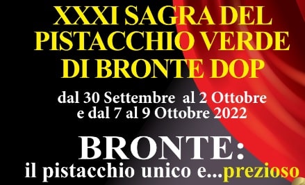 Sagra del pistacchio di Bronte, il programma dettagliato della 31esima edizione