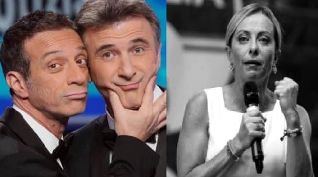 Ficarra e Picone attaccano la Meloni alludendo a Mussolini: “Un giorno diremo: ah, quando c’era lei”