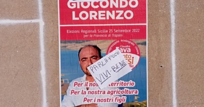 Frasi minacciose sui manifesti elettorali del candidato Lorenzo Giocondo: “Speriamo sia stata una ragazzata”