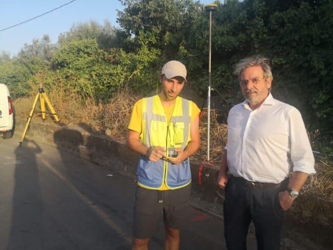 Opere pubbliche, rilievi topografici per collegamento tra SS 114 e il casello autostradale