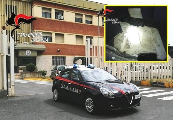 Guida in stato di ebrezza con l’abitacolo carico di lastre di marmo rubate: denunciato un 37enne nel Catanese