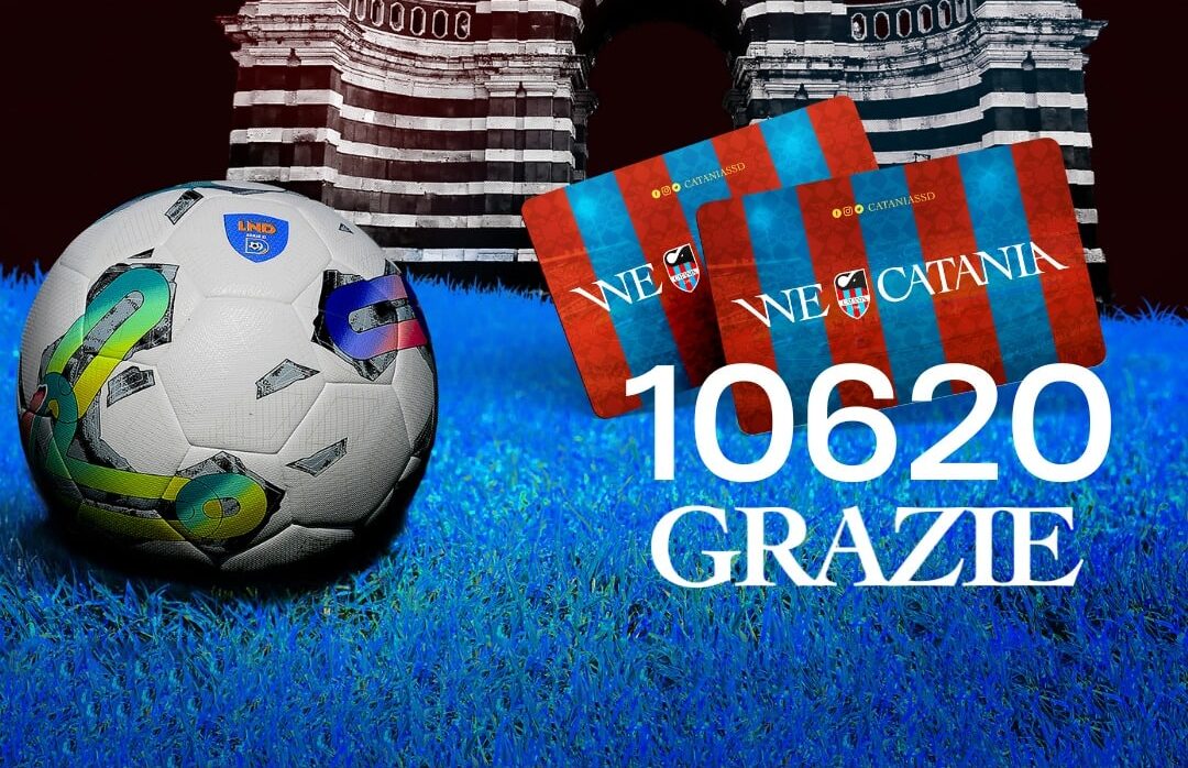 Calcio Catania, abbonamenti a quota 10.620. “Il vostro record è il nostro orgoglio”