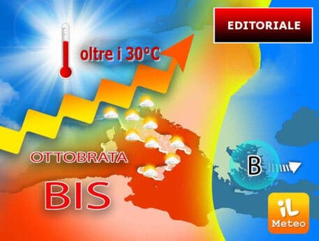Meteo, inizia “Ottobrata-bis”: sole e caldo in Sicilia con temperature estive