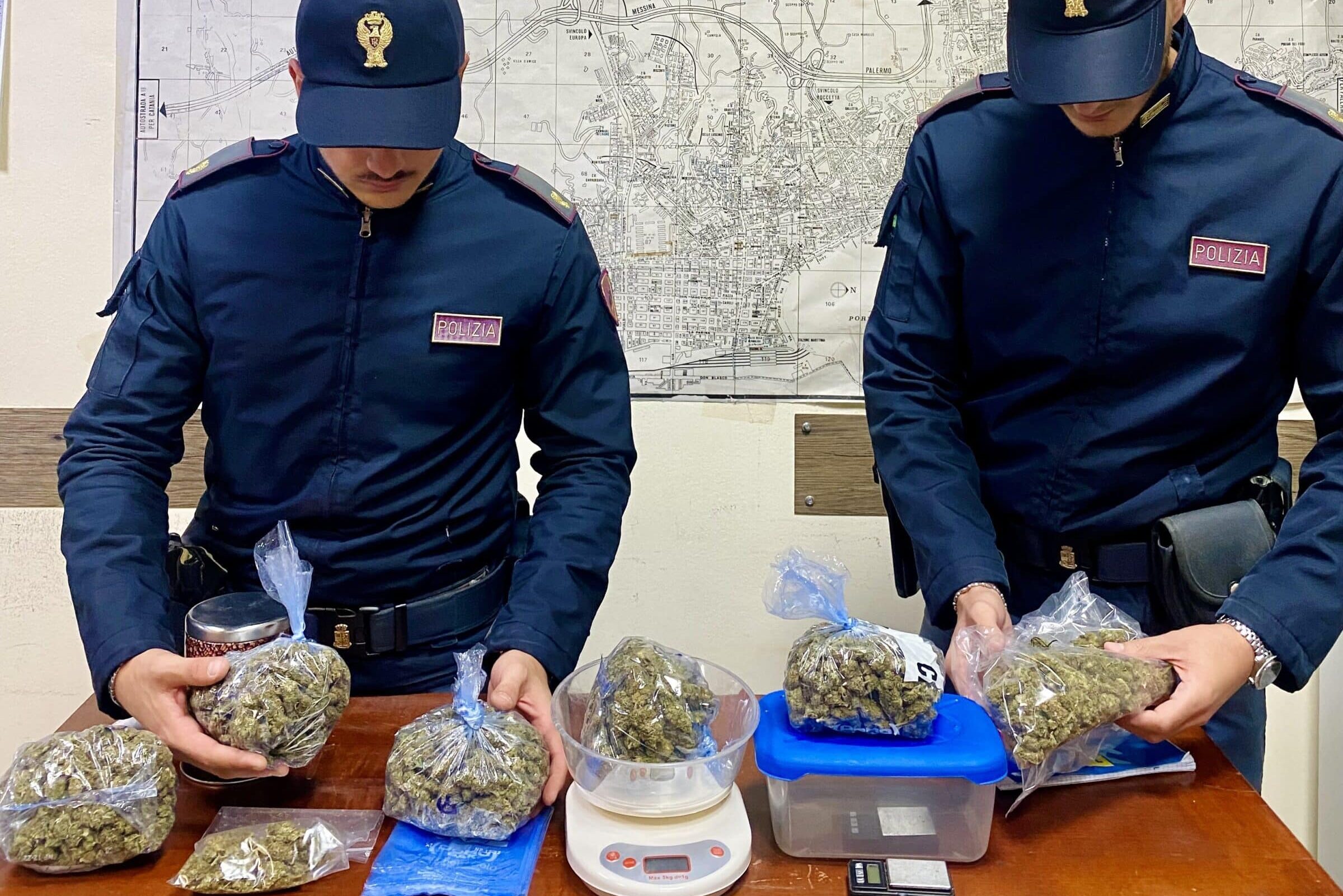 Marijuana in cantina, trovato e sequestrato più di mezzo chilo di droga