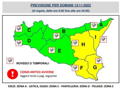 Allerta meteo Sicilia