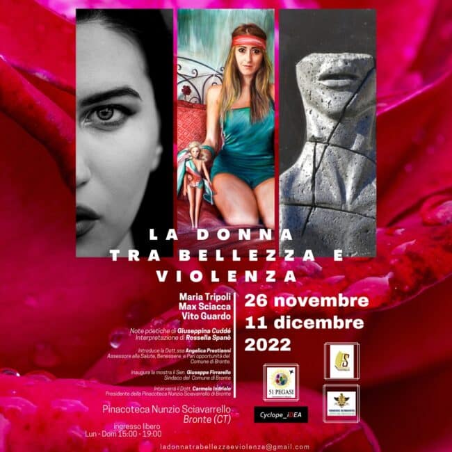 La donna tra bellezza e violenza, mostra a Bronte con tre artisti a confronto