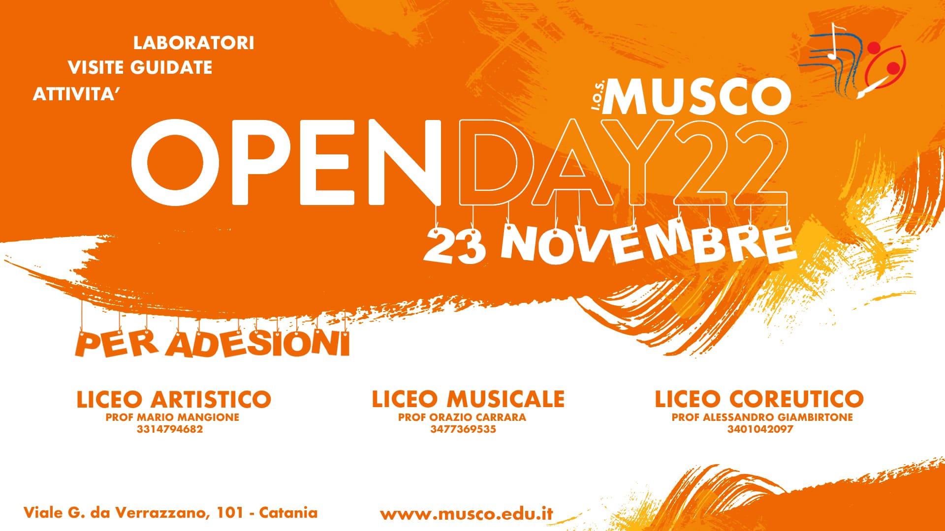 Il 23 novembre Open Day all’I.O.S. “Musco” di Catania – FOTO e VIDEO PRESENTAZIONE