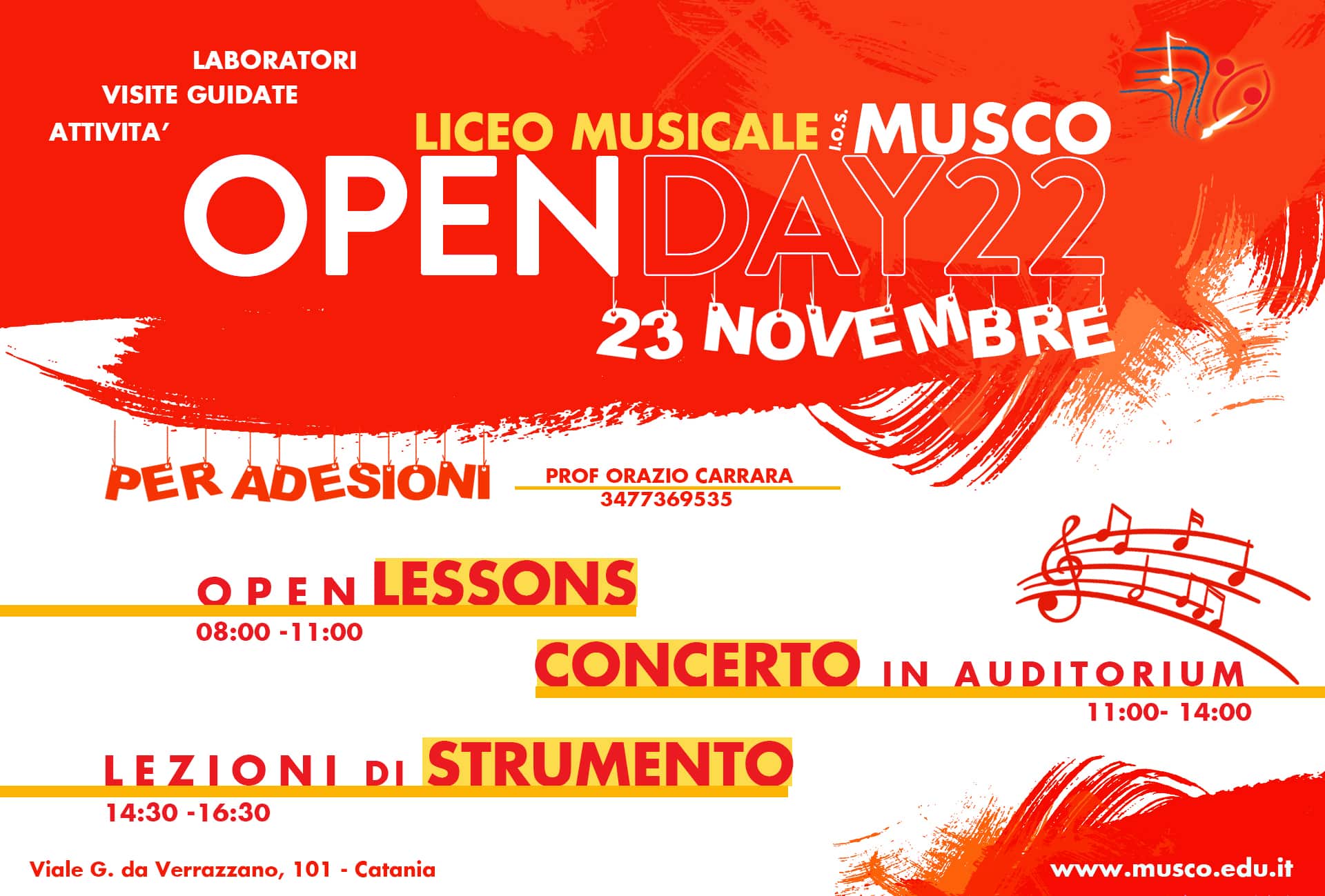 Il 23 novembre Open Day all’IOS “Musco” di Catania: il programma