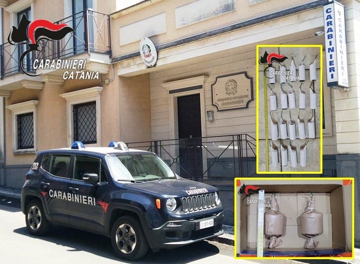 Fuochi pirotecnici illegali in auto e a casa: due denunciati nel Catanese
