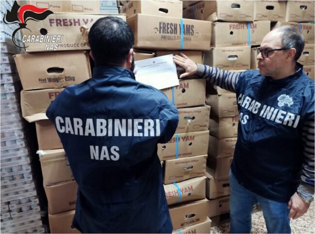 Sequestrate due tonnellate di patate