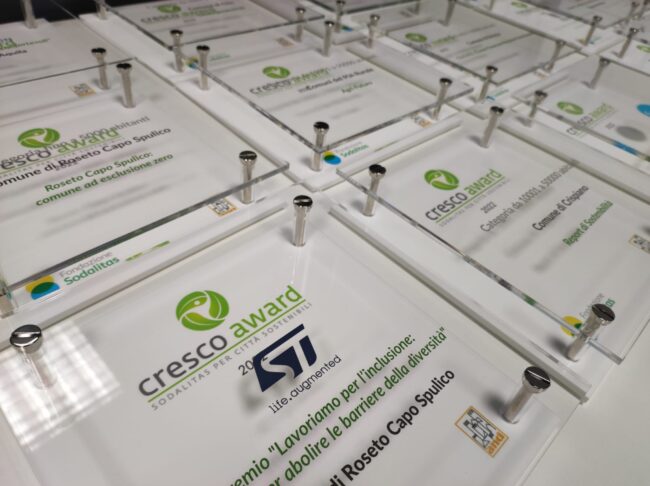 Assegnato ad Acireale il premio “Cresco Award”, il riconoscimento “Imprese” per lo sviluppo sostenibile