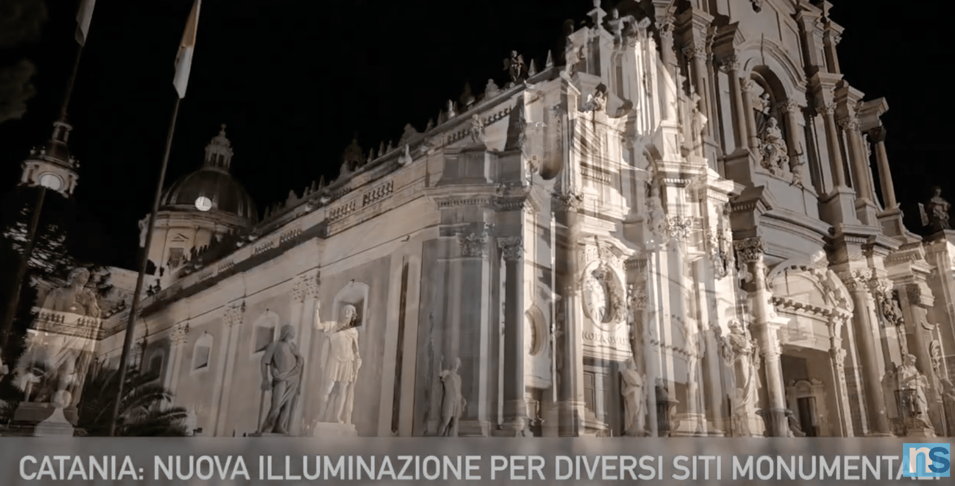 Catania, arriva l’illuminazione per diversi siti monumentali del barocco etneo – VIDEO